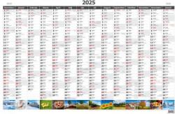 Plánovacia ročná mapa A1 obrázková 88 x 64 cm