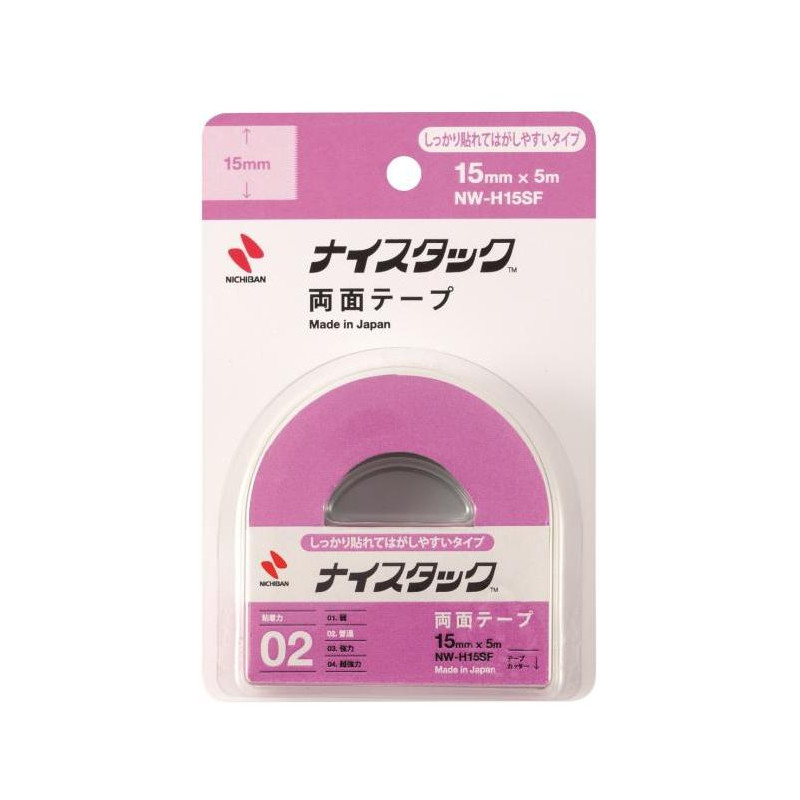 Lepiaca páska obojstranná NICHIBAN 15mm x 5m na sklo a kovy premiestniteľná