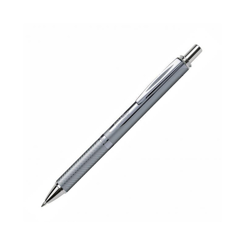 Gélový roller Pentel Energel Steel, strieborný