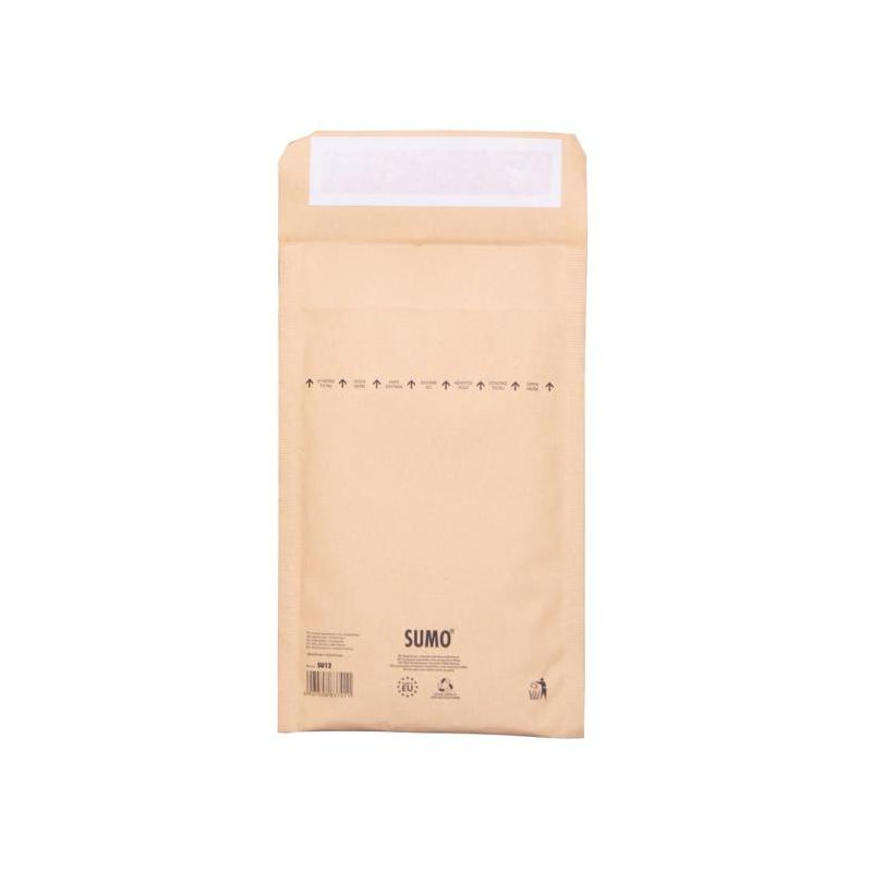 Bublinkové obálky recyklované SUMO 13,5x21,5cm hnedé