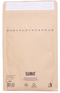 Bublinkové obálky recyklované SUMO 19,5x26,5cm hnedé