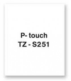 Samolepiaca páska Brother TZe-S251 24 mm biela/čierna