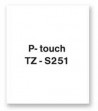 Samolepiaca páska Brother TZe-S251 24 mm biela/čierna