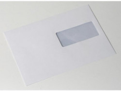 Poštové obálky C5 ELCO s páskou, okienko vpravo, 500 ks