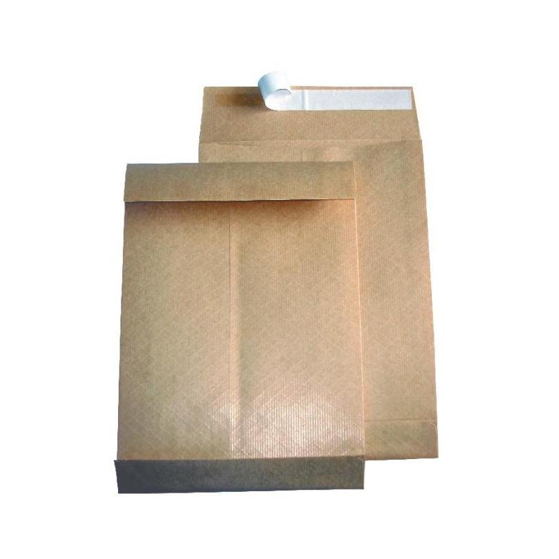 Taška B4 s X dnom a textilnou výstužou 100g, 250 x 353 mm hnedá