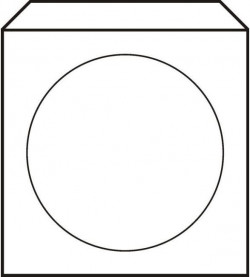 Obálky na CD 125x125 s okienkom 100 ks