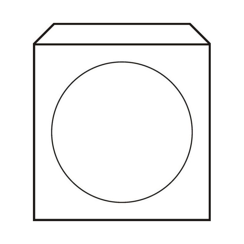 Obálky na CD 125x125 s okienkom 100 ks