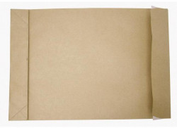 Taška B4 s X dnom a odtrhávacou páskou 250 x 354 mm hnedá 130g