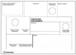 Poštová obálka B6 s doručenkou navlhčovacie