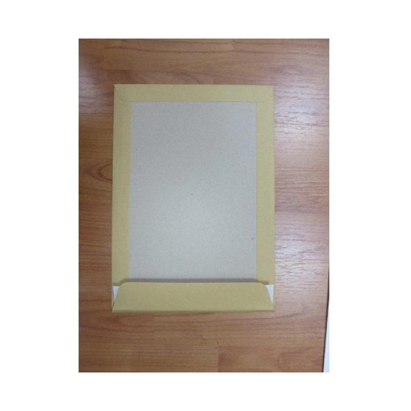 Poštové obálky C4 s páskou, s kartónovou zadnou stranou hnedé