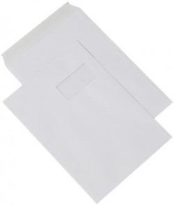 Poštové obálky C4 s páskou, okienko, 500 ks