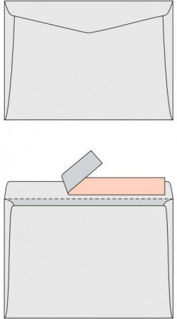 Poštové obálky C5 s páskou, 1000 ks