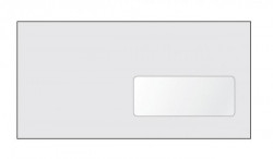 Poštové obálky DL samolepiace, okienko, 1000 ks