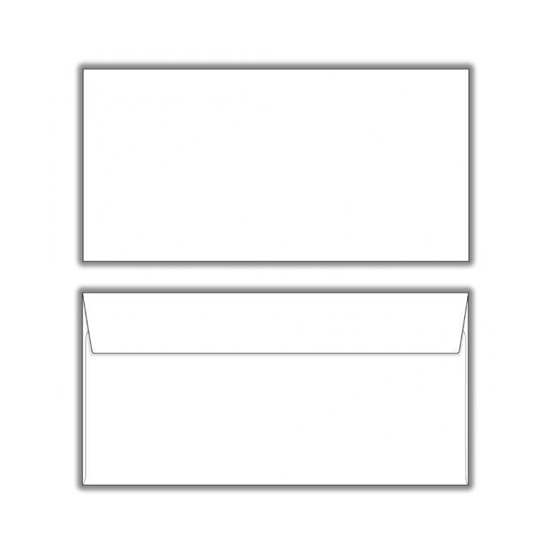 Poštové obálky DL s páskou, 1000 ks