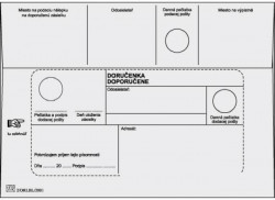 Poštové obálky B6 doručenka,1000 ks