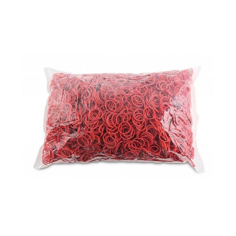 Gumičky Office Products 20mm 1kg červené
